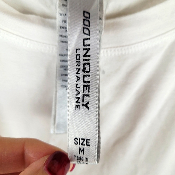 Lorna Jane White Mesh Long Sleeve Oversized Active Tee M - Run a bit large. - Picture 4 of 10